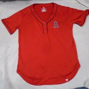 Women's Los Angeles Fanatics Red / Navy Iconic Diva T-Shirt Size Medium